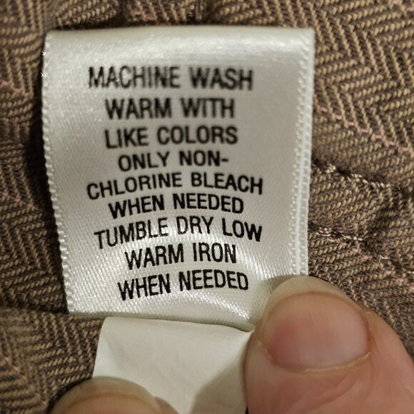 Sonoma Women’s XL Tan Pink Stripe Herringbone Cotton Jacket Lightweight Unlined - Picture 12 of 13